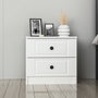 Hanah Home Mesita de Noche Kale - 4923 Blanco